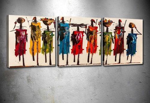 3 Parçalı Kanvas Tablo