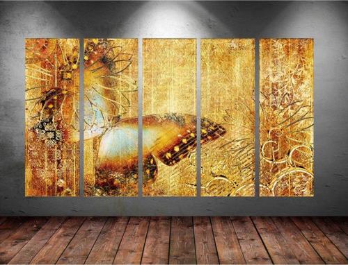 Dev Boyut 5 Parçalı Kanvas Tablo 150x90 cm
