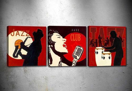 3 Parçalı Kanvas Tablo