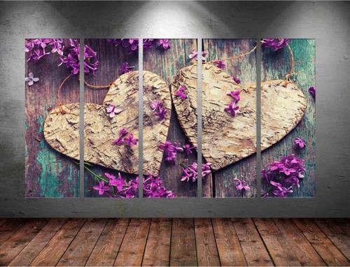 Dev Boyut 5 Parçalı Kanvas Tablo 150x90 cm