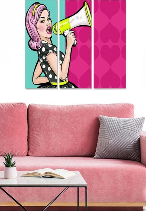 3 Parçalı Mdf Tablo