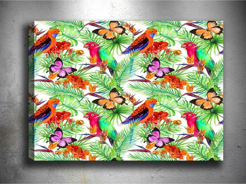 30x40 cm Tropikal Kanvas Tablo