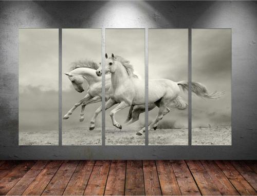 Dev Boyut 5 Parçalı Kanvas Tablo 150x90 cm