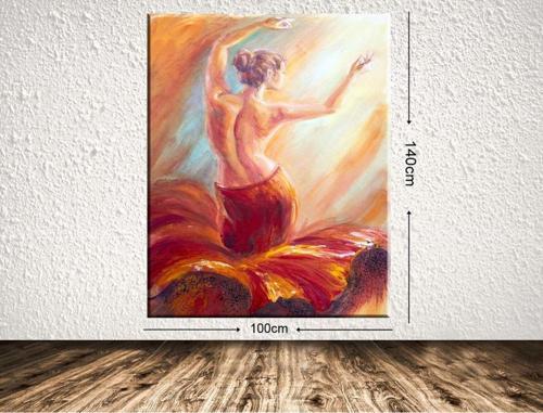 Dev Boyut Dekoratif Kanvas Tablo 100x140 cm