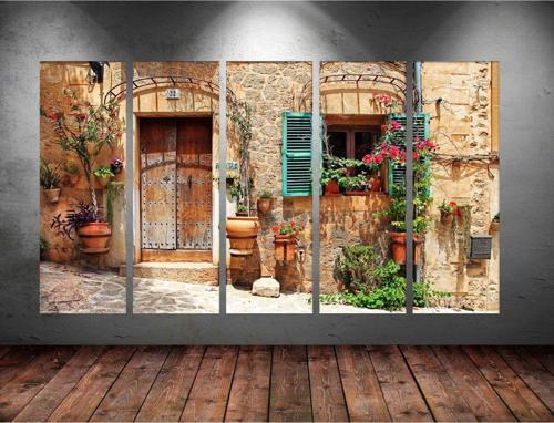 Dev Boyut 5 Parçalı Kanvas Tablo 150x90 cm