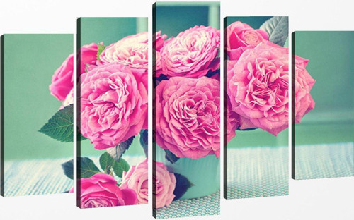 5 Parçalı Kanvas Tablo 60x100 cm