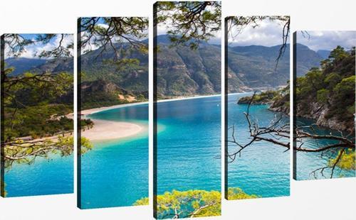 5 Parçalı Kanvas Tablo 60x100 cm