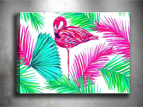 30x40 cm Tropikal Kanvas Tablo