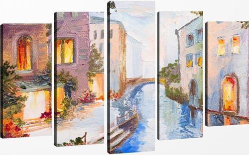 5 Parçalı Kanvas Tablo 60x100 cm