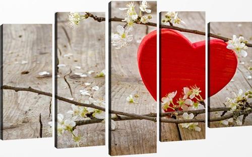5 Parçalı Kanvas Tablo 60x100 cm