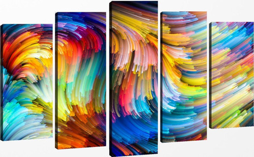 5 Parçalı Kanvas Tablo 60x100 cm