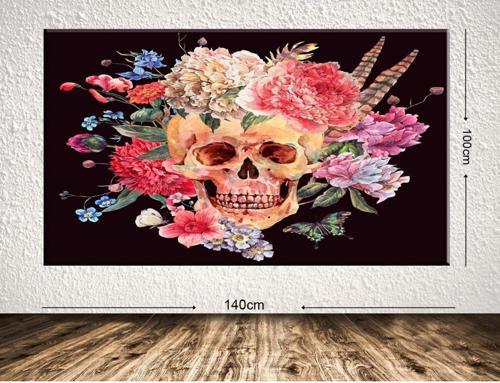 Dev Boyut Dekoratif Kanvas Tablo 100x140 cm