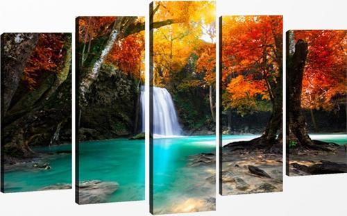 5 Parçalı Kanvas Tablo 60x100 cm