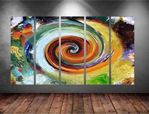 Dev Boyut 5 Parçalı Kanvas Tablo 150x90 cm