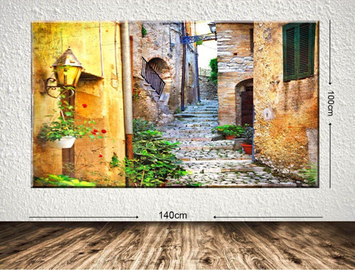Dev Boyut Dekoratif Kanvas Tablo 100x140 cm