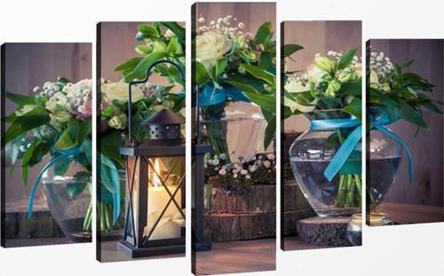 5 Parçalı Kanvas Tablo 60x100 cm