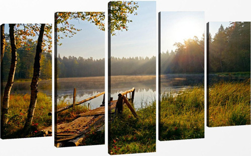 5 Parçalı Kanvas Tablo 60x100 cm