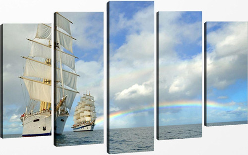 5 Parçalı Kanvas Tablo 60x100 cm