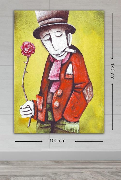 Dev Boyut Dekoratif Kanvas Tablo 100x140 cm