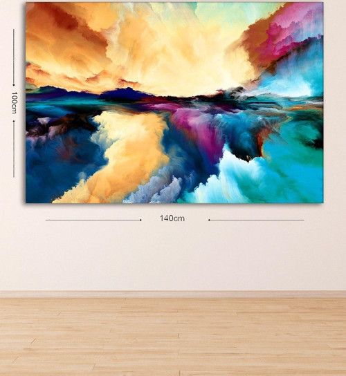 Dev Boyut Dekoratif Kanvas Tablo 100x140 cm