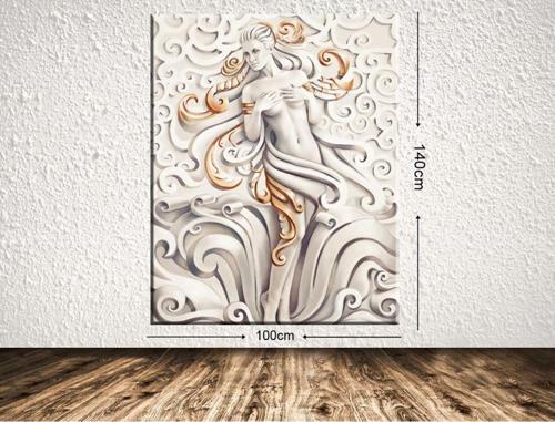 Dev Boyut Dekoratif Kanvas Tablo 100x140 cm