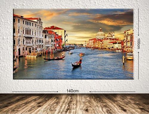 Dev Boyut Manzara Kanvas Tablo 100x140 cm