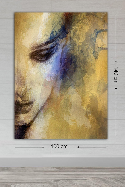 Dev Boyut Dekoratif Kanvas Tablo 100x140 cm