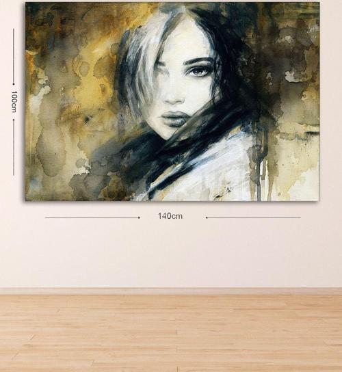 Dev Boyut Dekoratif Kanvas Tablo 100x140 cm