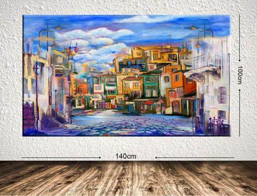 Dev Boyut Manzara Kanvas Tablo 100x140 cm