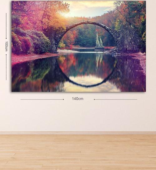 Dev Boyut Dekoratif Kanvas Tablo 100x140 cm