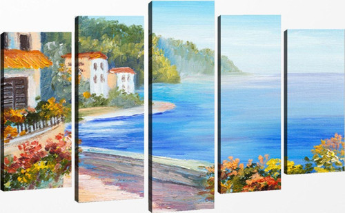 5 Parçalı Kanvas Tablo 60x100 cm