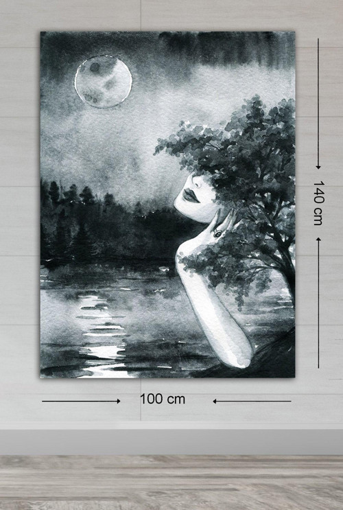 Dev Boyut Dekoratif Kanvas Tablo 100x140 cm