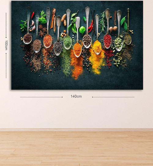Dev Boyut Dekoratif Kanvas Tablo 100x140 cm