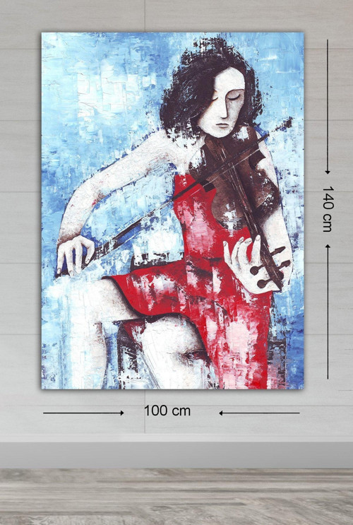 Dev Boyut Dekoratif Kanvas Tablo 100x140 cm
