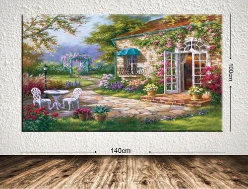 Dev Boyut Manzara Kanvas Tablo 100x140 cm