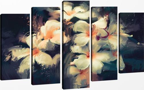 5 Parçalı Kanvas Tablo 60x100 cm