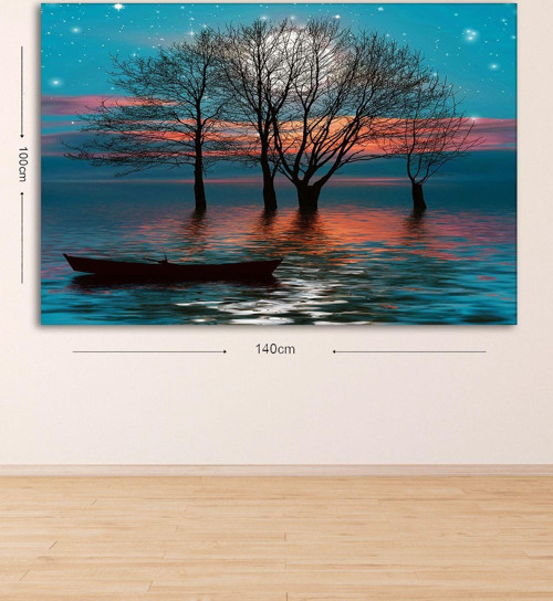 Dev Boyut Dekoratif Kanvas Tablo 100x140 cm