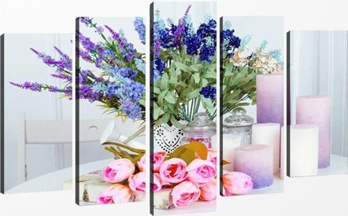 5 Parçalı Kanvas Tablo 60x100 cm