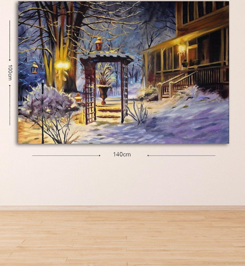 Dev Boyut Dekoratif Kanvas Tablo 100x140 cm