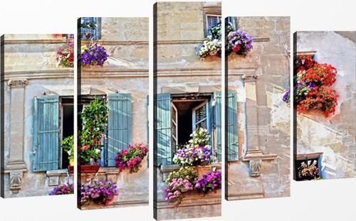 5 Parçalı Kanvas Tablo 60x100 cm