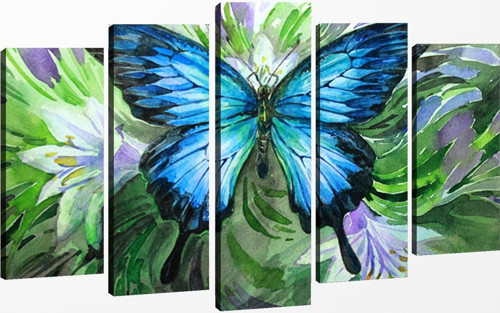 5 Parçalı Kanvas Tablo 60x100 cm