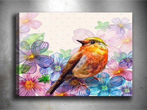 30x40 cm Tropikal Kanvas Tablo