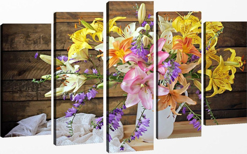 5 Parçalı Kanvas Tablo 60x100 cm