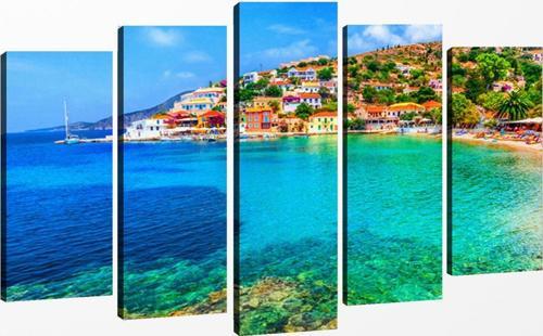 5 Parçalı Kanvas Tablo 60x100 cm
