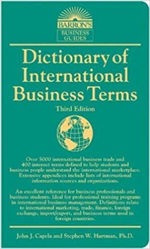 Barron'S Dıctıonary Of Internatıonal Busıness Terms - Barrons