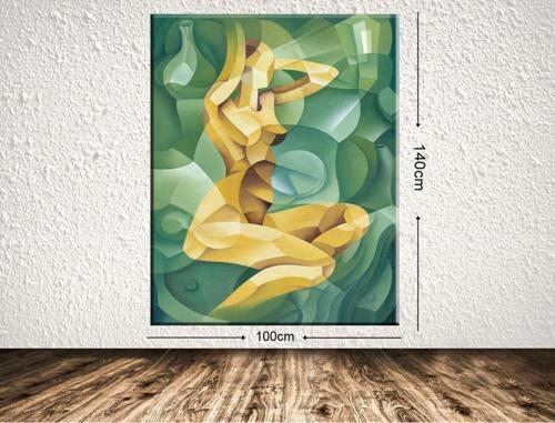 Dev Boyut Dekoratif Kanvas Tablo 100x140 cm