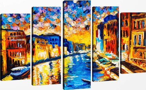 5 Parçalı Kanvas Tablo 60x100 cm