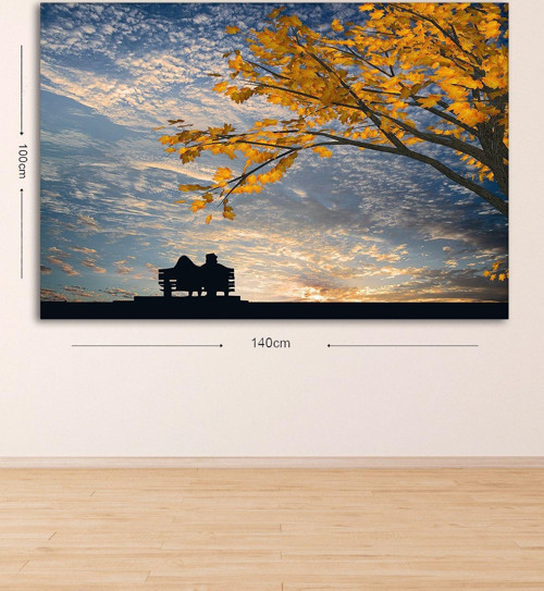 Dev Boyut Dekoratif Kanvas Tablo 100x140 cm