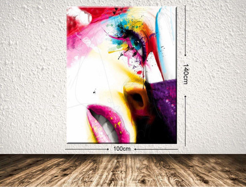 Dev Boyut Dekoratif Kanvas Tablo 100x140 cm