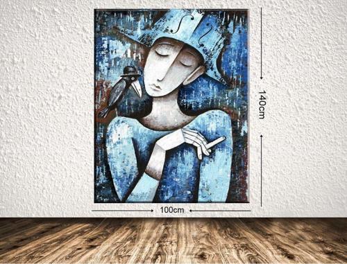 Dev Boyut Dekoratif Kanvas Tablo 100x140 cm
